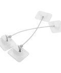 Two Pack No Drill Kid Safe Fridge Lock And Cabinet Lock with white ABS and steel wire, easy install, minimalist design.