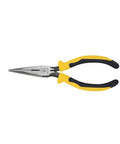 Long Nose Side Cutting Pliers 6-3/4-Inch Pro Grade with yellow handles and slim head, Model J203-6