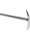 Stainless Steel Do It All Garden Hoe For Planting And Weeding Lightweight Handheld Yard Tool With Durable Build shown on white background