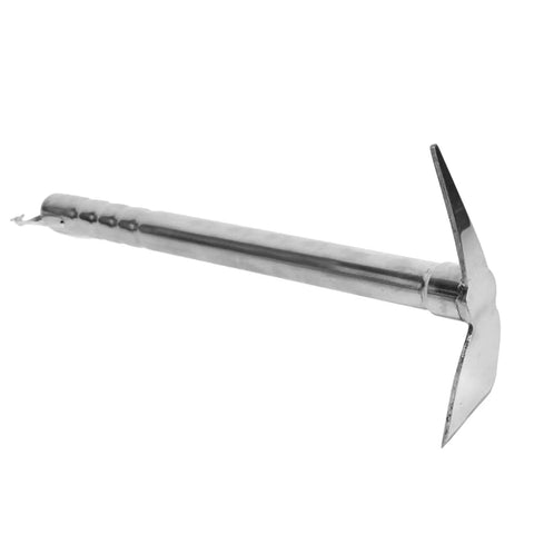 Stainless Steel Do It All Garden Hoe For Planting And Weeding Lightweight Handheld Yard Tool With Durable Build shown on white background