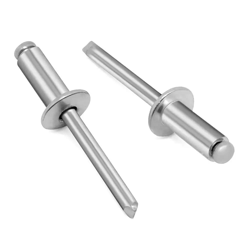 Aluminum Blind Rivets 5/32x5/16 Silver 100 Pcs