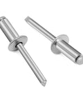 Aluminum Blind Rivets 5/32 Inch Diameter By 5/16 Inch Grip Silver 100 Pieces Pop Rivets For Metal Panels And Pipes