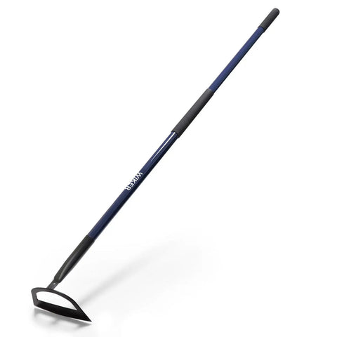 Heavy Duty Garden Hoe With Pre Sharpened Blade And 57 Inch Fiberglass Handle For Effortless Weeding And Tough Soil Cultivation
