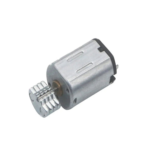 Close-up of a single Tiny DC 3V N20 Vibration Motor, 12000RPM, for DIY builds, wearables, haptics, mini RCs, and electronics hobbyists.