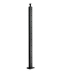Level Drilled Cable Railing Post 36 Inch Black Stainless Steel 4 Pack With 10 Pairs Of Horizontal Holes for decks and balconies