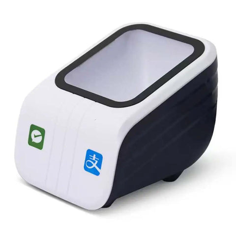 Hands Free Desktop Barcode Scanner With Auto Sensor For Supermarkets, Retail Stores And Restaurants, Scans 1D And 2D Barcodes And QR Codes