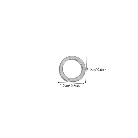 Stainless Steel Split Lock Washer Kit, 100 Pieces, Heavy Duty Washers for Bolts and Screws, Marine Grade And Vibration Resistant, Silver Spring Lock Washers for Car Assembly And Industrial Use, 1.5cm washer