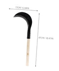 Long Handle Hand Scythe For Weed Removal And Grass Control Manganese Steel Weeding Tool With Ergonomic One Handed Grip