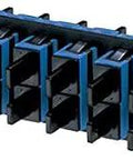 Six Port Single Mode Fiber Adapter Panel With Zirconia Ceramic Split Sleeves In Bright Blue Built For High Density Network Gear