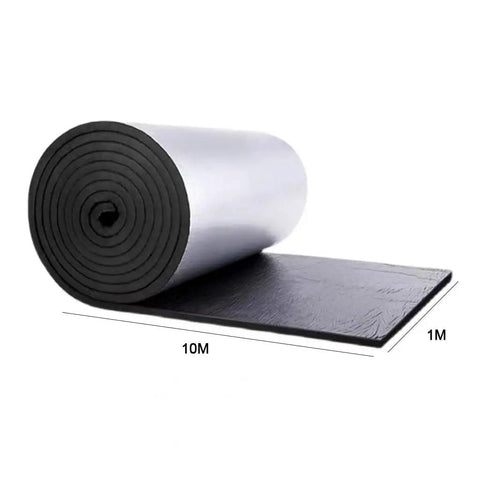 Super Sticky High Density Acoustic Foam Wall Panels With Built In Aluminum Foil, 10M x 1M, ideal for sound dampening in studios.