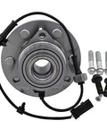 Beefed Up Heavy Duty Front Wheel Hub Bearing Assembly 515036 with ABS sensor and bolts, compatible with Moog SKF Timken hubs.