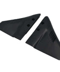 Dorsal Fin Hydrofoil Stabilizer for 5 to 150 HP Motors, Ray Wing Style Hydrofoil Upgrade, black fin set