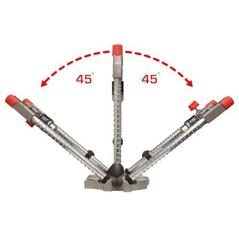 Richelieu R77229 multi-angled drill guide attachment for 1/4–3/8 in drills, silver