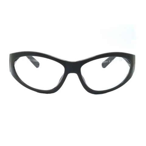 Badass Heavy Duty CO2 Laser Safety Glasses Packing Hardcore OD6 Shielding Across The 9000 To 11000 Nanometer Range With Slick Clear Lenses front view
