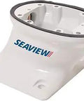 FWD Raked 5 Inch White Modular Mount for Radars Starlink Satdomes Cameras and Searchlights with 7 by 7 Inch Base Plate