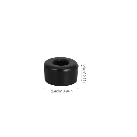 10 Pack PU Shock Absorbing Cushions For Roller Skates Black Vibration Pads For Double Row Quad Skates Universal Fit Skate Hardware Quiet Ride