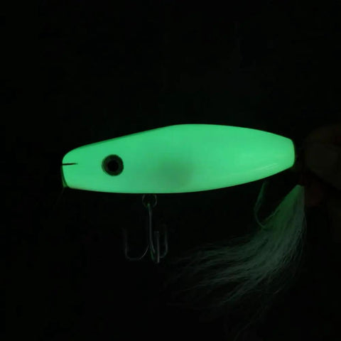 basswood fishing lures Glowing 4.5 Inch Wood Lure With Stainless Diving Lip Minnow Plug Basewood Basswood Build For Saltwater Action 1.76 Oz Weight Durable All Day Casting