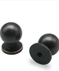 10 Pack 1-1/8 Inch Oil Rubbed Bronze Cabinet Knobs, Solid Zinc Alloy Drawer Pulls And Door Knobs For Cabinets And Dressers