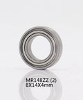 4 Pieces Fishing Reel Bearing Kit For Shimano Ultegra 6000PG 8000PG Includes 8x1 34x1 51x2 A RB Chrome Steel 52100 Deep Groove Ball Bearings