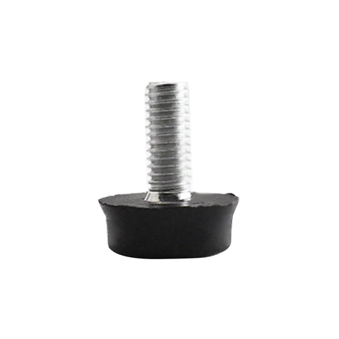 10 Pack Adjustable Furniture Leveling Feet with Screw In Floor Protectors, black round base glide shown, for stability and moisture resistance.