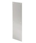 J 4581 Door Push Plate 4 Inch By 16 Inch Satin Aluminum With Pre Punch Mounting Holes And Hardware Heavy Duty Swinging Door Guard