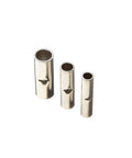 Top Grade 200 Pack Non Insulated Butt Splice Connectors Tinned Copper Crimp Terminals Assorted Wire Kit For 22-18 16-14 And 12-10 Awg Heavy Duty Electrical Splicing That Works Wicked Well. three tinned copper butt splice connectors in different sizes