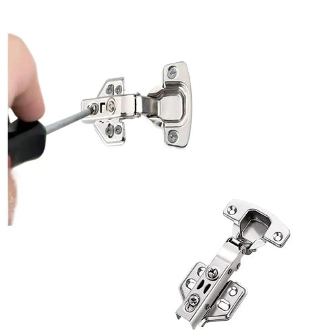 2 Pcs Stainless Steel Cabinet Door Hinges With Hydraulic Damper installation