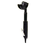 Heavy Duty Pneumatic Extended Angle Grinder With Slick Aluminum Housing And Kickback Safety Guard For Quick Cuts Deep Grinds And Smooth Polish Tasks, showing black ergonomic handle and curved guard.