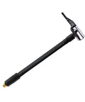 Badass Heavy Duty Nylon Wrapped Rubber Car Tire Air Inflator Hose Extension Tube Adapter Locking Chuck Secure Threaded Nozzle With Snug Seal Quick Connect Release For Bike Motorcycle Pump Valve System Easy Swapping And Tight Pressure Guarantee braided hose with locking chuck, threaded brass end