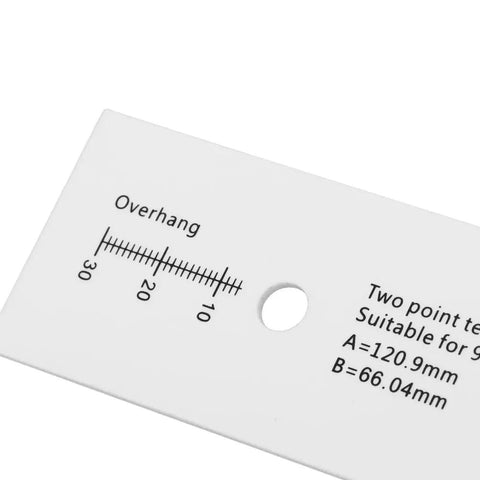 Turntable Alignment Tool Protractor For Precise Cartridge Setup Acrylic Calibration Ruler For Half Inch Mount LP Phono Measurements Easy To Use Audio Calibration Gear For DJs, acrylic overhang gauge