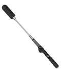 Golf Swing Trainer And Analyzer, Adjustable Swing Aid For Coordination, Tempo, And Power, portable practice tool shown with black grip.