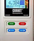 Close-up of 5G Ready Tri Mode EMF RF Detector With Acoustic Signature And Datalogger Gaussmeter And Electric Field Meter.