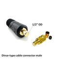 Heavy Duty 10 ft 2 AWG Welding Cable With USA Made Construction, Work Clamp And Dinse Twistlock Connector Plug For Welder Whip Lead