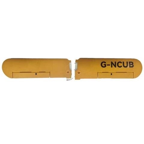 Yellow wings from Front Landing Gear, Propellers, Motors, And ESC DIY Spare Parts Kit For J3-CUB RC Plane, easy install replacement bundle.