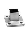 4 Pack Square Post Bases Stainless Steel Flange Anchors Heavy Duty Brackets For Fence Deck Railing Supports 1 Inch Square Posts Durable Outdoor