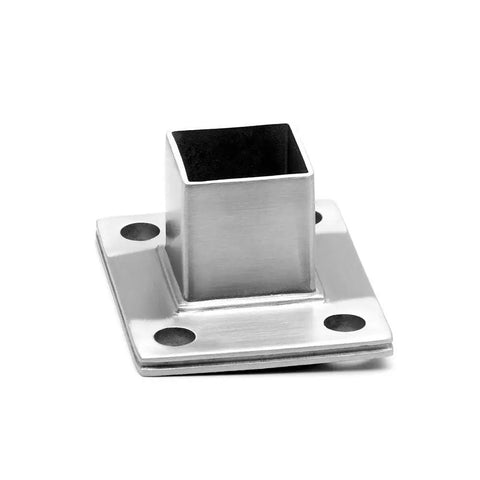4 Pack Square Post Bases Stainless Steel Flange Anchors Heavy Duty Brackets For Fence Deck Railing Supports 1 Inch Square Posts Durable Outdoor