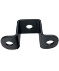 Six Pack 1x1 Inch Square Tube Strap Clamps Heavy Duty Steel U Bracket For Mounting Black 2mm Thick Design Prevents Pipes From Twisting Or Slipping Ideal For Indoor And Outdoor Use, black steel U bracket