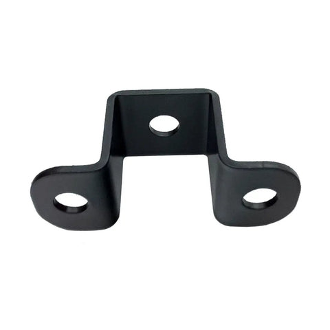 Six Pack 1x1 Inch Square Tube Strap Clamps Heavy Duty Steel U Bracket For Mounting Black 2mm Thick Design Prevents Pipes From Twisting Or Slipping Ideal For Indoor And Outdoor Use, black steel U bracket