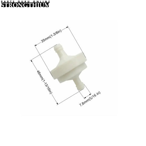 Inline Gas Fuel Filter Replacement For Lawn Mowers And Small Engines One Quarter Inch ID Fits Briggs Stratton Craftsman Toro