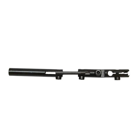 Axial Axis Holder For Dial Indicator And Digital Readout, Dovetail Arm, One Quarter Inch Hole, Angled One Eighth Inch Hole, Dovetail And Rod Mount, Three Pivot Joints, Five And A Half Inch Reach, Three Eighths Inch Body For Rock Solid Clamping, black side view