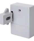 Hassle Free 125 Khz Smart Cabinet Lock With Electronic Rfid Card Access For Warehouse Sauna Library Office Locker No Drill Gray design with locking mechanism.