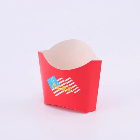 Red paper snack box part of 100 Pack Disposable Red Paper Snack Boxes Portable Chips Boxes Safe Food Grade Paper Serving Trays