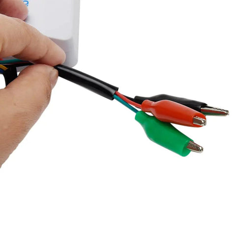 Slick Electric Bike Scooter Brushless Controller Tester Diagnostic Rig Checks 24V 36V 48V 60V 72V Motor Coils showing color-coded leads.