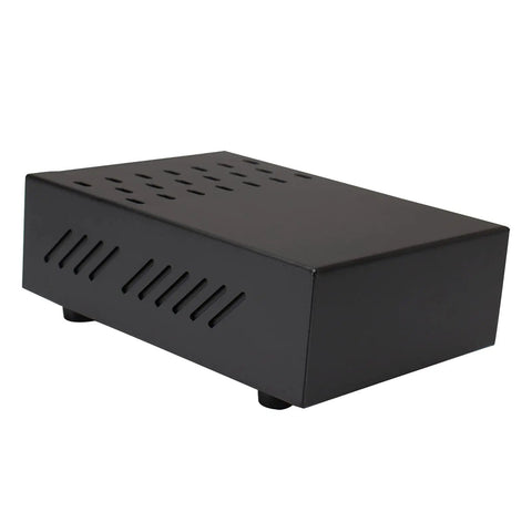 Black Espresso Knock Box Drawer Pro Grade Stainless Steel Container with Heat Dissipation Holes and Heavy Duty Build