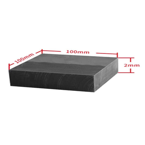 Five Pack High Density Graphite Plates For Laboratory Conductive Carbon Sheets Anode Electrolytic Blocks 100x100x2mm size