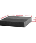 High Density Graphite Plate Set For Lab Use With Conductive Carbon Sheets And Temperature Resistant Electrodes Anode Electrolytic Blocks 100x8 mm