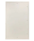 Heavy Duty Flush Mount Access Panel Door With Dead Nuts Secure Stainless Steel Cam Latch And Fully Concealed Hinge Slick White Finish, 24x36 size.