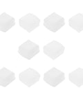 Top view of Bed Rail End Caps 10 Pack 1.2x1.2 Inch Bedside Guardrail Bumper Covers Plastic Terminal Protectors for Bed Frames