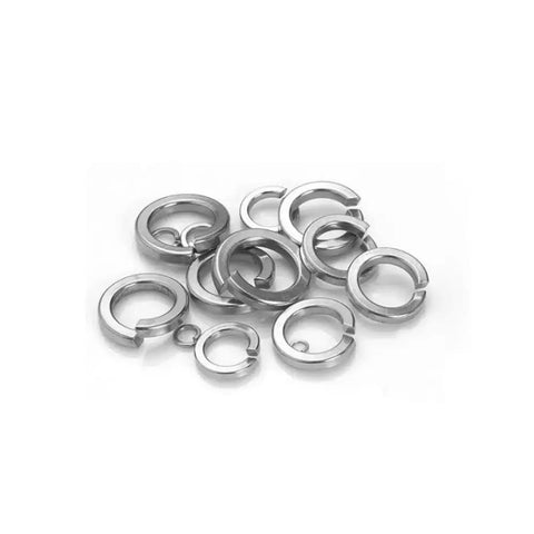 Heavy Duty Stainless Steel Spring Lock Washers Set M1.6 Through M27 Sizes, Pack Options 2 To 200 Pieces, Corrosion Resistant