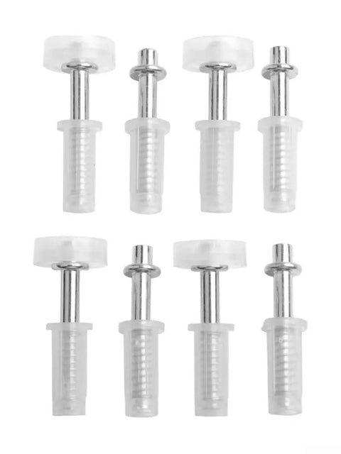 Easy Install Bifold Door Repair Kit with top pivot and guide wheel, spring loaded, for closet folding accordion barn doors, pack of 4